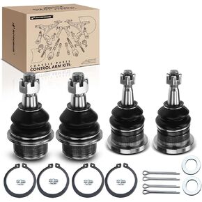 A-Premium Set of 4, Front Upper & Lower Ball Joints Kit, Compatible with Chevrolet Silverado 1500 & 1500 Classic, Tahoe, Suburban, Express 1500 & 2500, Avalanche, GMC Yukon, Sierra, Cadillac Escalade
