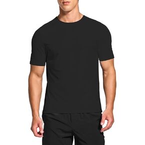 DEMOZU Men's Short Sleeve Running Workout Shirts Quick Dry Athletic Gym Tennis Swim Tee Shirts Big and Tall