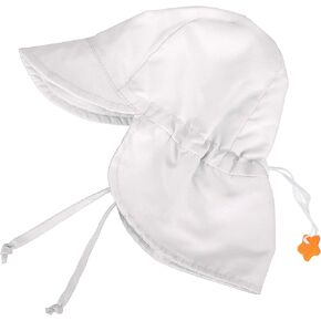 SimpliKids UPF 50+ UV Ray Sun Protection Baby Hat w/Neck Flap & Drawstring