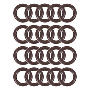 uxcell Fluorine Rubber O-Rings 10mm OD 5mm ID 2.5mm Width, Metric FKM Sealing Gasket, Pack of 20