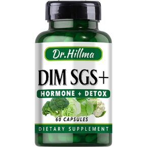 DIM SGS Hormone Detox Supplement 200mg Diindolylmethane Encourages Normal Estrogen Supplement for Women Hormonal Acne Supports Menopause Provides Antioxidant Promotes Detoxification(60 Capsules)…