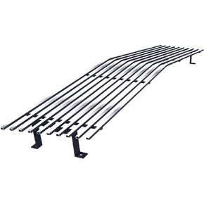 APS Premium Stainless Steel Chrome 8x6 Billet Grille Insert Compatible with Chevy S-10 Pickup Blazer GMC S-15 Pickup Jimmy 1982-1990 Single Head Beam Main Upper N19-S40058C