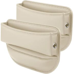 KanYool مقعد السيارة حشو الفجوة 2 حزمة منظم مقعد السيارة متعدد الوظائف وتخزين مقاعد السيارات اكسسوارات السيارة حشو الفجوة قابل للتعديل للهواتف والنظارات والمفاتيح والبطاقات (رمادي) in Kuwait