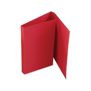PDC Healthcare F3BR Double Fold File Folder for Prescriptions Cardboard, 5-1/2" x 13" Size, Red, Pack of 100