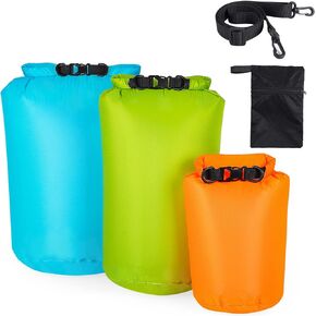 Naiyafly Dry Bags Waterproof bag 3-Pack, 5L/15L/30L Ultralight Dry Sack Portable Stuff Sack Waterproof Bags for Travel Camping Hiking Kayaking Backpacking Gear