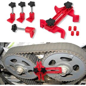 CHRYMUM Car Sprocket Gear Engine Timing Tool Set, Camshaft Engine Timing Sprocket Gear Locking Tool Kit, Car Dual Camshaft Clamp, Car Auto Dual Cam Clamp Suitable for Gasoline or Diesel Generators