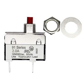 KUOYUH Circuit Breaker 91 Series 50VDC 125/250VAC (1A-2A)