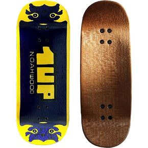 Noahwood Handmade Fingerboard Deck 97.5x35mm 5-Layer Color Maple Pro concave Creative Design Mini Skateboard in Saudi Arabia