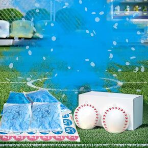 POPUPARTY 2 Pack Gender Reveal Baseball with Manual Filled Powder for Gender Reveal Party