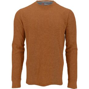 The American Outdoorsman Long-Sleeve Crew Neck Thermal Waffle Knit Shirt for Men