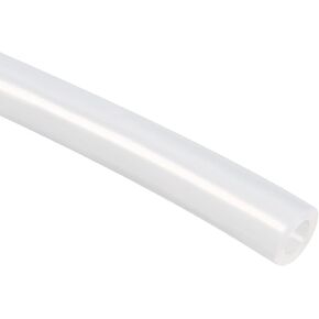 uxcell Silicone Tube, 5mm ID, 8mm OD, 16.4', Flexible Silicone Rubber Tubing, Water Air Hose Pipe, Translucent, for Pump Transfer