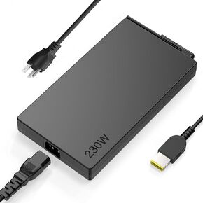Lewepe 230W 20V 11.5A Power Adapter, Black, Suitable for Lenovo t440s t550 p50 y520-15 r720 y700 E70 xiaoxin700 y920 NS: 4X20E75111 Laptop