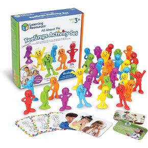 Learning Resources All About Me Feelings Activity Set - 54 Pieces, Ages 3+ Toddler Social Emotional Learning Games, Communication Games for Kids, Emotion Toys, Feeling Toys for Kids, Stocking Stuffers