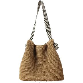 Straw Beach Bag Vintage Hobo Bags Crossbody Purse Shoulder Bag Tote Bag Women Travel Work Knot Summer Beach Bag 2024