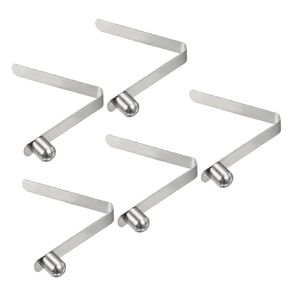 PATIKIL 12x9.5mm Kayak Paddle Snaps, 5 Pack Pole Push Button Spring Clips Steel Solid Button Locking Tube Single Pin for Camping Awning Tent Pole