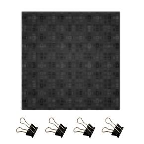 Befenybay 3D Printer Platform Heated Bed 235x235x4mm Build Surface Tempered Glass Upgraded Build Plate with 4pcs Clips (235x235mm)