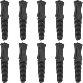MECCANIXITY Rubber Thread Tapered Insert Plug M20 Test Tubes Bungs Stopper Black for Lab Home 10 Pieces
