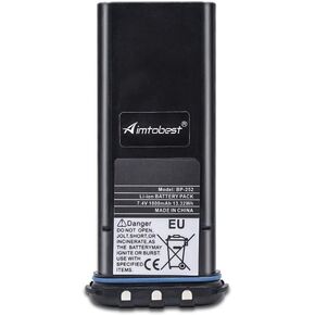 Aimtobest BP252 BP-252 1800mAh Li-ion Battery Compatible for ICOM IC-M34 IC-M36 M34 M36 Portable Radios