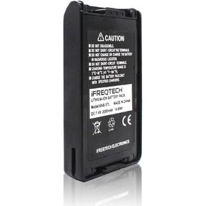 بطارية بديلة IFREQTECH KNB-57L متوافقة مع كينوود TK-2140 TK-2160 TK-2360 TK-3140 TK-3170 NX-220 NX-320 TK-3360 TK-3160 راديو KNB-55L KNB-24L KNB-56N KNB-35L 2000 مللي أمبير بطارية ليثيوم أيون