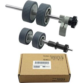 2024 New PA03540-0001 Brake Roller and PA03540-0002 Pick Roller with Shaft Scanner Part Fits for Fujitsu Scanner Fi-6130 Fi-6130Z Fi-6140 Fi-6140Z Fi-6230 Fi-6230Z Fi-6240 Fi-6240Z Fi-6125 Fi-6225