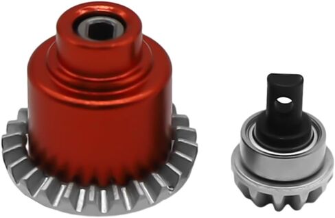 RCGOFOLLOW RC Car Gear Box,Metal Gear Box Set Part for 1/24 FMS FCX24 Crawler RC Upgrade Part Red in Saudi Arabia