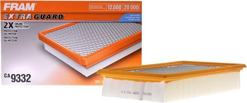 FRAM Extra Guard CA9332 Replacement Engine Air Filter for Select Ford, Lincoln, and Mercury Models, Provides Up to 12 Months or 12,000 Miles Filter Protection in Saudi Arabia