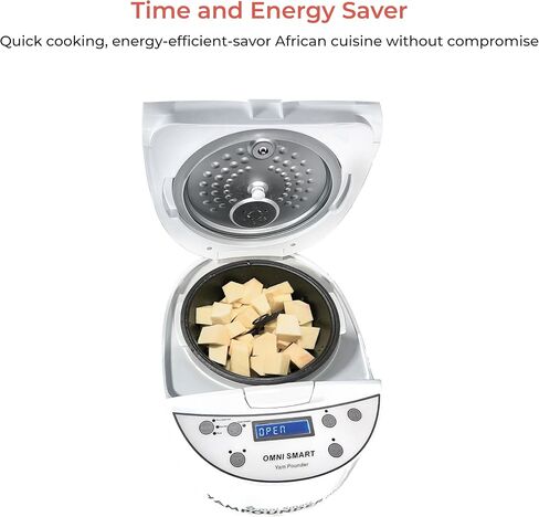 Omnismart Yampounder Plus, Fufu Machine, 3L 700W Electric African Food Cooker to Make Pounded Yam, Plantians, Cocoyams in Saudi Arabia