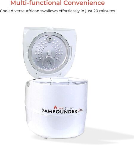 Omnismart Yampounder Plus, Fufu Machine, 3L 700W Electric African Food Cooker to Make Pounded Yam, Plantians, Cocoyams in Saudi Arabia