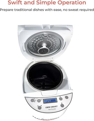 Omnismart Yampounder Plus, Fufu Machine, 3L 700W Electric African Food Cooker to Make Pounded Yam, Plantians, Cocoyams in Saudi Arabia