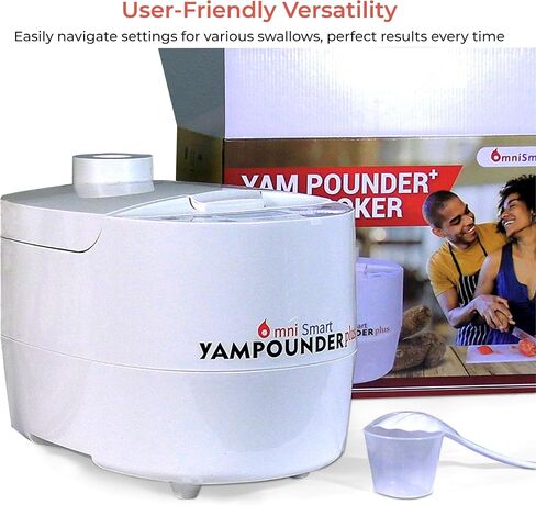 Omnismart Yampounder Plus, Fufu Machine, 3L 700W Electric African Food Cooker to Make Pounded Yam, Plantians, Cocoyams in Saudi Arabia