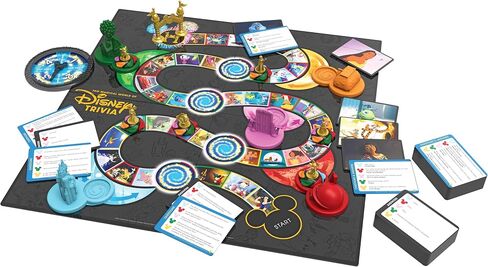 The Magical World of Disney Trivia Game, Family Board Games for Kids and Adults, Disney Gifts, Disney Merchandise, Disney Toys, Games for Family Game Night, Disney Board Games Ages 6, 7, 8, and Up in Saudi Arabia