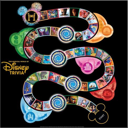 The Magical World of Disney Trivia Game, Family Board Games for Kids and Adults, Disney Gifts, Disney Merchandise, Disney Toys, Games for Family Game Night, Disney Board Games Ages 6, 7, 8, and Up in Saudi Arabia