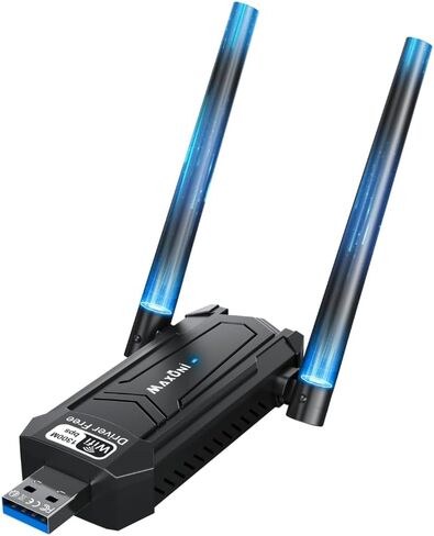 Maxuni USB WiFi Adapter, AC1300Mbps WiFi Dual Band Network Adapter with 2.4GHz/5GHz,Dual 5Dbi Antennas, Wireless Adapter for PC Desktop, Supports Windows11/10/8/7/Vista/XP, USB3.0 in Saudi Arabia