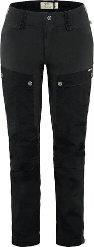 Fjällräven Keb Trousers Curved Black 48 (US Womens 18) R in Saudi Arabia
