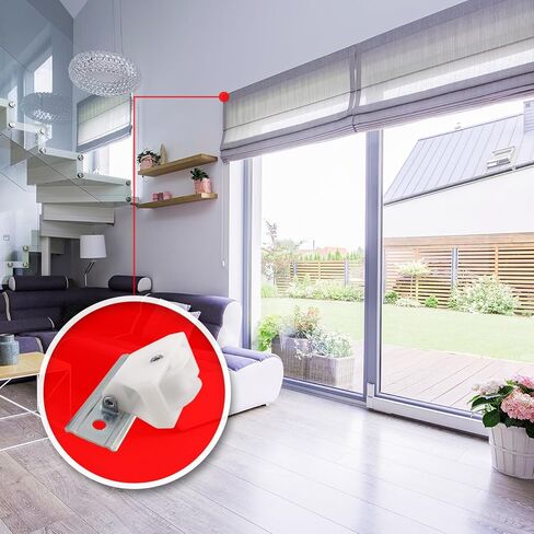 Easy to Install Large Cord Pulleys, Set of 4 - Smooth, Reliable Operation, Prevents Cord Fraying - Ideal for Roman and Pleated Shades - Versatile Use with Multiple Cords, by Amazing Drapery Hardware in Saudi Arabia