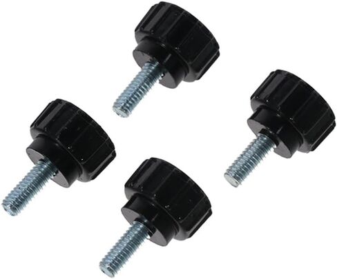 10Pack Carbon Steel Threaded Knurled Thumbscrew,M4*10 Knurled Handle Bolts,Screw on Knobs Grips in Saudi Arabia