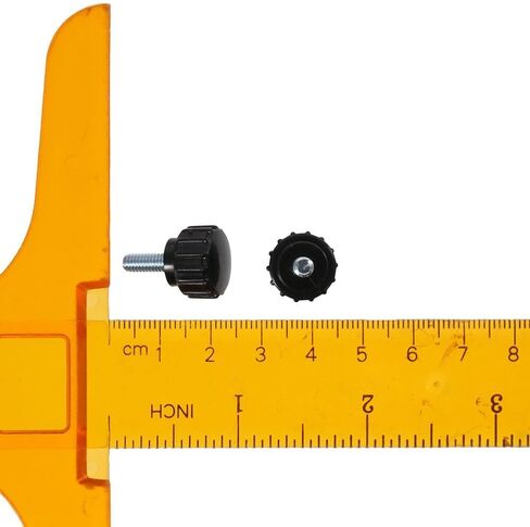 10Pack Carbon Steel Threaded Knurled Thumbscrew,M4*10 Knurled Handle Bolts,Screw on Knobs Grips in Saudi Arabia