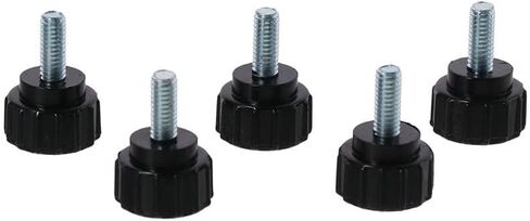10Pack Carbon Steel Threaded Knurled Thumbscrew,M4*10 Knurled Handle Bolts,Screw on Knobs Grips in Saudi Arabia