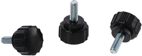 10Pack Carbon Steel Threaded Knurled Thumbscrew,M4*10 Knurled Handle Bolts,Screw on Knobs Grips in Saudi Arabia