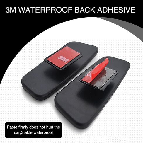 dawfall Pack-2 Car Blind Spot Mirror Replacements, Waterproof HD Rectangular Vehicle Reversing Auxiliary Mirror, Universal Automotive Rearview Mirror Accessories for Truck SUV Car (Black) in Saudi Arabia