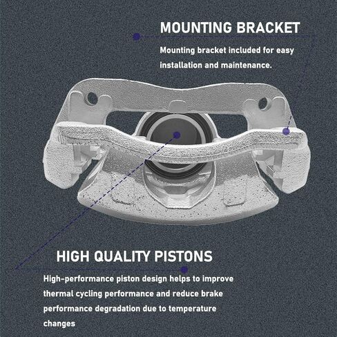 Forlevlaep Rear Left+Right Disc Brake Caliper Both Side Caliper 18B5080 18B5081 for Chrysler Town & Country 2008-2012, for Dodge Grand Caravan 2008-2012, for Ram C/V 2012-2013 in Saudi Arabia