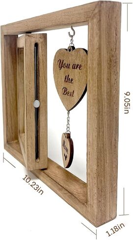 Ylu Yni 4x6 Picture Frame, Rustic Wooden Double Sided Photo Frames, Creative Vase for Plants and Flowers, Engagement Gifts for Women, Valentines Day Decor in Saudi Arabia