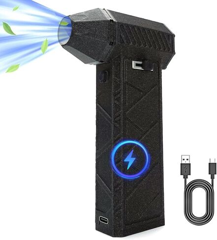 منفضة هواء كهربائية قوية من كوموكس - سرعة عالية 170000 دورة في الدقيقة، مستويات تدفق هواء قابلة للتعديل، تحل محل منفاخ الهواء المضغوط الذي يمكن إعادة شحنه لتنظيف لوحات مفاتيح الكمبيوتر، والاستخدام الخارجي، والسيارات، والمنزل in Kuwait