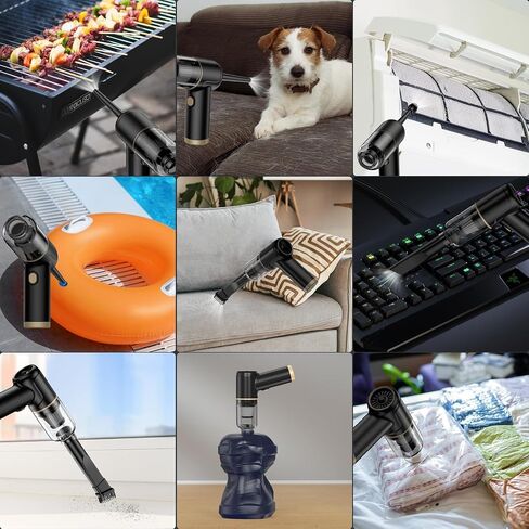 Pubfun Air Duster, Keyboard Cleaner, Mini Vacuum, 3-in-1 Electric Air Kit, Cordless Air for Computer Desk Electronics Dust Cleaning, Air Groin Hair in Saudi Arabia