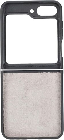 RANAMOR Lato Samsung Galaxy Z Flip 5 Snap-On Case, Genuine Leather Flip Z 5 Phone Case, Durable Slim Thin Full Grain Leather Cases for Galaxy Z Flip 5, Padded Back Cover Phone Case in Saudi Arabia