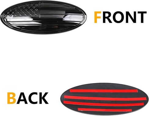RERPRO 5" Tailgate Emblem Cover Trims Compatible with 2021 2022 2023 2024 Ford Bronco 2/4 Door Bronco Sport Exterior Accessories Rear Door Overlay Emblem Decoration Oval American Flag Decor 1 Pack in Saudi Arabia