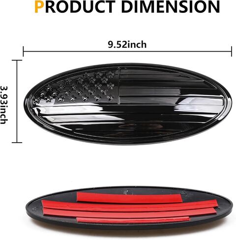 RERPRO 5" Tailgate Emblem Cover Trims Compatible with 2021 2022 2023 2024 Ford Bronco 2/4 Door Bronco Sport Exterior Accessories Rear Door Overlay Emblem Decoration Oval American Flag Decor 1 Pack in Saudi Arabia