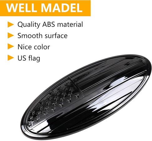 RERPRO 5" Tailgate Emblem Cover Trims Compatible with 2021 2022 2023 2024 Ford Bronco 2/4 Door Bronco Sport Exterior Accessories Rear Door Overlay Emblem Decoration Oval American Flag Decor 1 Pack in Saudi Arabia