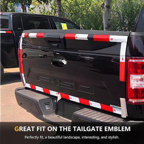 RERPRO 5" Tailgate Emblem Cover Trims Compatible with 2021 2022 2023 2024 Ford Bronco 2/4 Door Bronco Sport Exterior Accessories Rear Door Overlay Emblem Decoration Oval American Flag Decor 1 Pack in Saudi Arabia