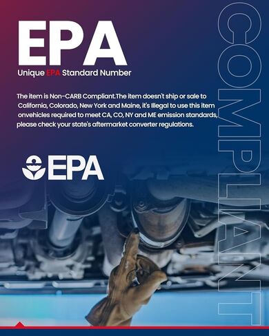 محول حفاز KAX مناسب لـ 2012-2017 Versa، 2014-2017 Versa Note، 16794 الفولاذ المقاوم للصدأ عالي الأداء قطعة واحدة (متوافق مع EPA) in Kuwait